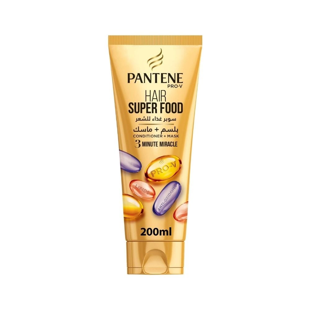 Pantene 3 Minute Miracle Hair Superfood Conditioner+ Mask 